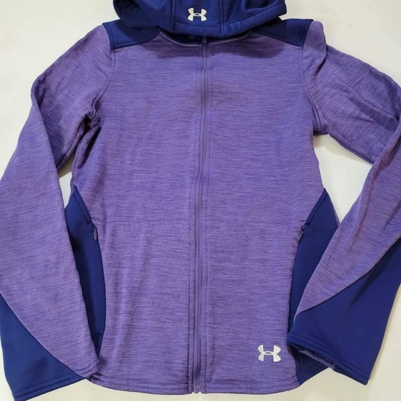 Under Armour Sweaters - Under Armour Womens Small Fitted Purple Zip Up Hoodie
